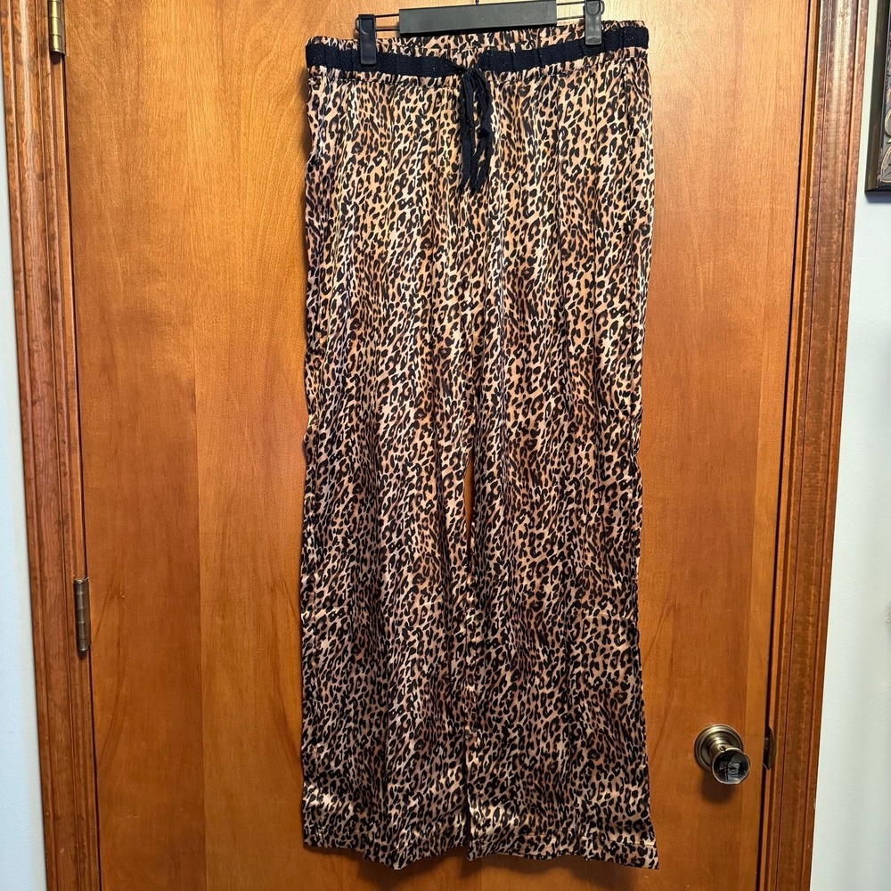 La Senza Leopard Pajama Loungewear Pants Large